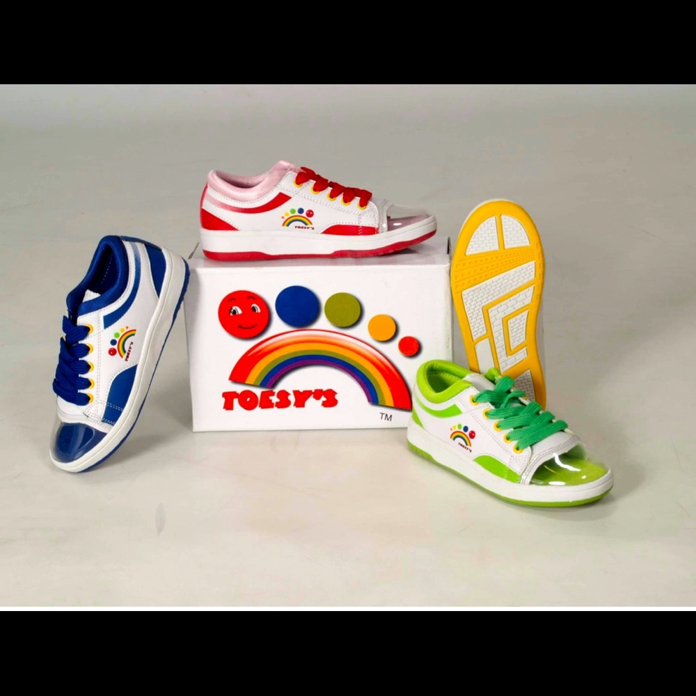 Toesys Sneaker -See your lovely painted toenails!-Yellow Sizes 11, 12 and 2.5